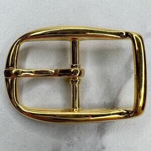 Vintage Gold Tone Simple Basic Belt Buckle for up to 1 Inch Belt